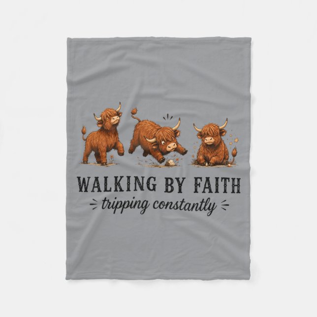 Walking Design Fleecedecke (Vorderseite)