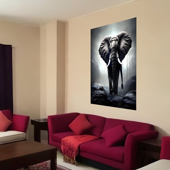 Walking Elephant | AI Art Poster (Von Creator hochgeladen)