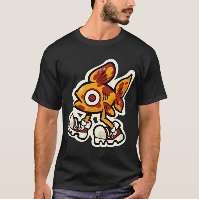 Walking Fish - gehender Fisch  T-Shirt (Vorderseite)