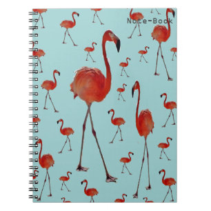 Walking Flamingoes Notizblock