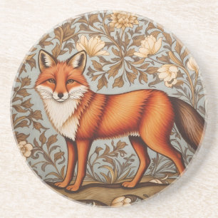 Walking Fox, inspiriert von William Morris Getränkeuntersetzer