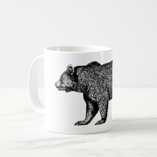 Walking Grizzly Bear Coffee Tasse