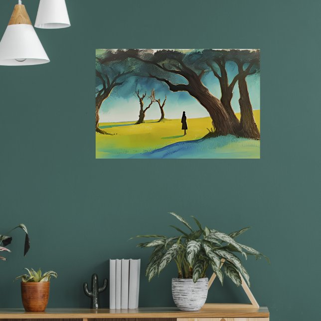 Walking im Wald Poster (Wohnzimmer 1)