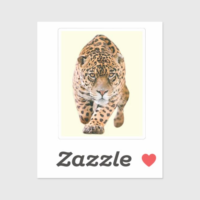 Walking Jaguar Eyes Aufkleber (Blatt)