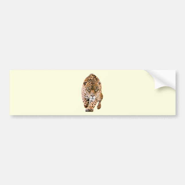 Walking Jaguar Eyes Autoaufkleber (Vorne)