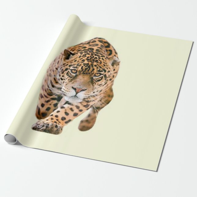 Walking Jaguar Eyes Geschenkpapier (Ungerollt)