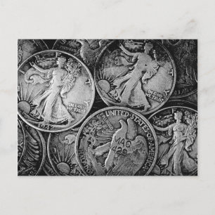 Walking Liberty Coins Postkarte