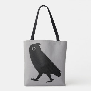 Walking Owl Funny Cool Wildlife Black and Grey