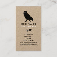 Walking Owl Silhouette | Simple Wildlife