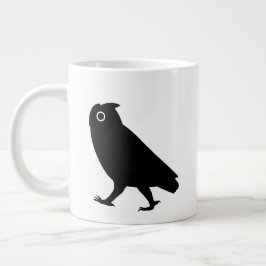 Walking Owl-Silhouetten Jumbo-Tasse