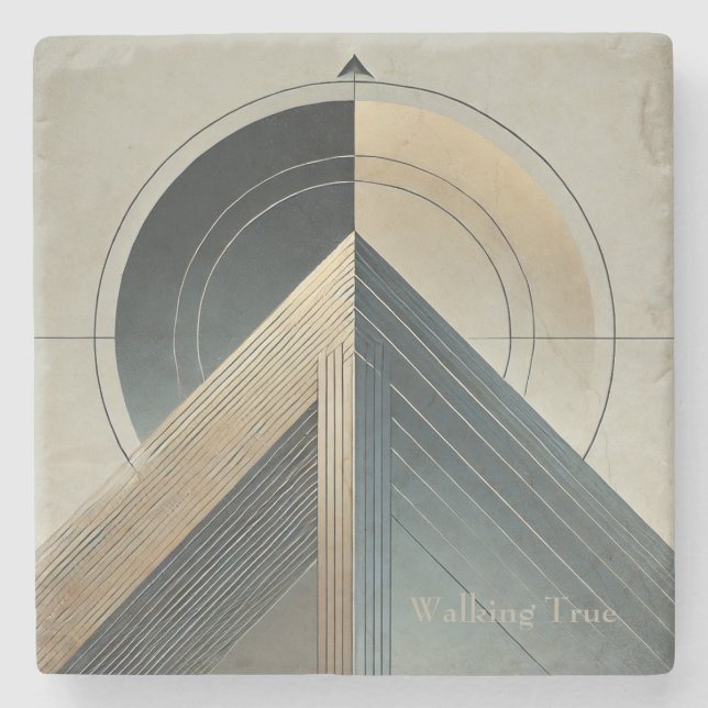 Walking True Steinuntersetzer (Vorderseite)