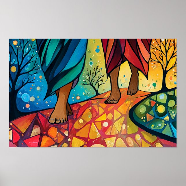 Walking with Jesus Poster (Vorne)