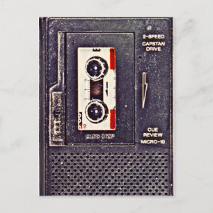 Walkman aus den 80ern postkarte