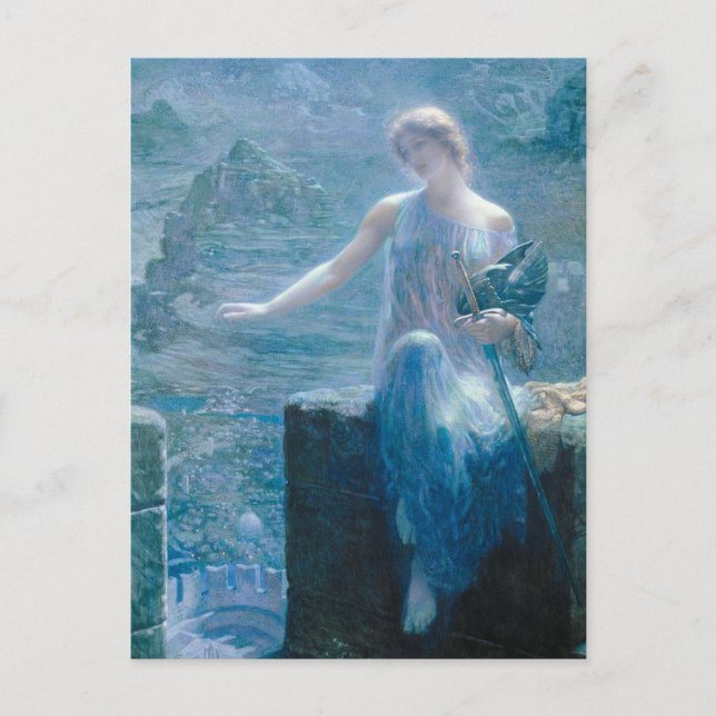 Walküre-Wache Edward Robert Hughes Postkarte (Vorderseite)