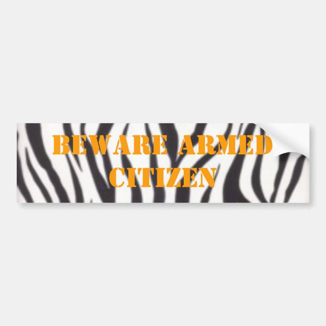 wall782, PASSEN BEWAFFNETEN BÜRGER auf Autoaufkleber (Vorne)