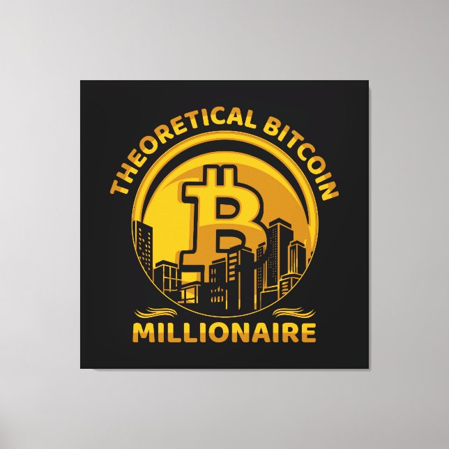 Wall Art Bitcoin Leinwanddruck (Vorderseite)