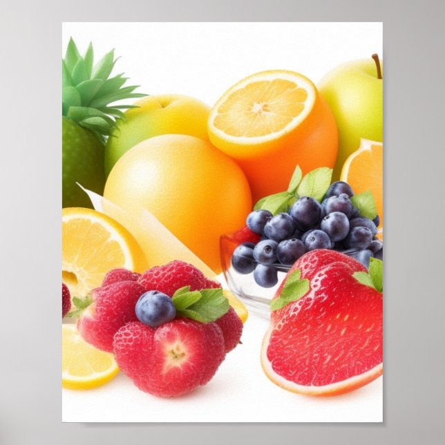 Wall Art exotische Früchte Plakat (Vorne)