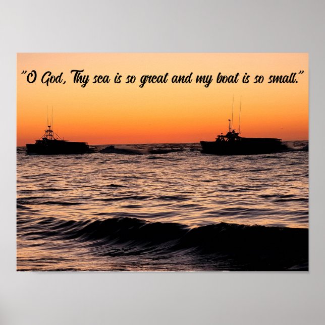Wall Art Fishermen's Gebet Poster (Vorne)