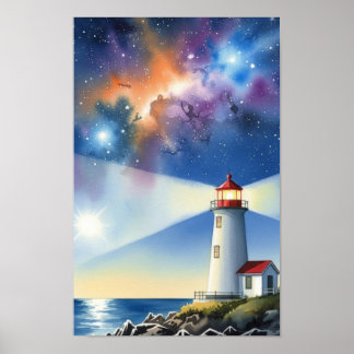 Wall art. Lighthouse Island Poster