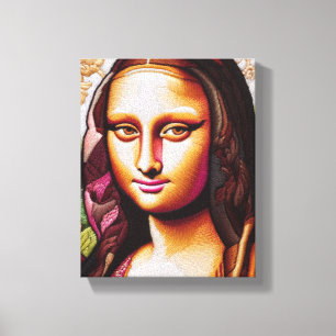 WALL ART Mona Lisa Portrait / Malerei Leinwand
