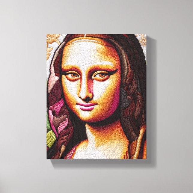WALL ART Mona Lisa Portrait / Malerei Leinwand (Vorderseite)