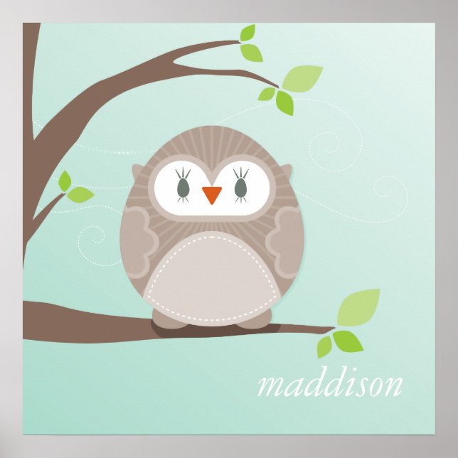 WALL ART :: owl - Zuhause Swel Zuhause 1 Poster (Vorne)