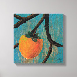 Wall Art Persimmon am Zweig Leinwanddruck