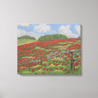 Wall Art Poppy Field Leinwanddruck