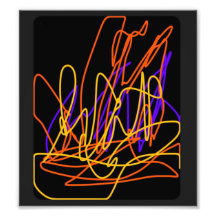 Wall Art Poster, originelles Neonkunstdesign, Farb