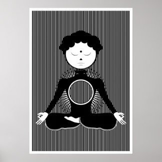 Wall Art Print, Ruhe, Meditation, minimalistische  Poster