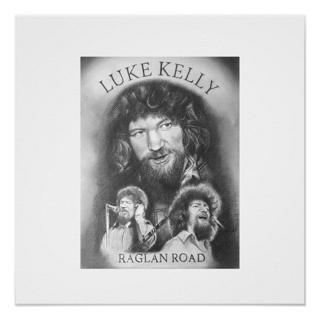 Wall Art Print von Luke Kelly Poster (Vorderseite)