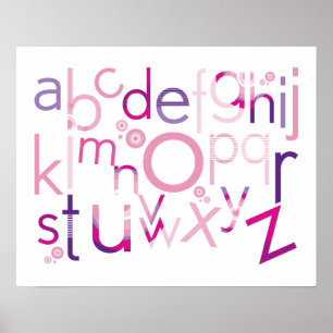 WALL ART :: TYPOGRAPHIE - Trendalphabet 2 Poster