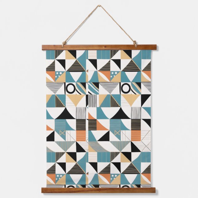 Wall-Art Wandteppich Mit Holzrahmen (Vorderseite)