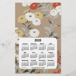 Wall Blume Paper Calendar von Janz 2028 Briefpapier