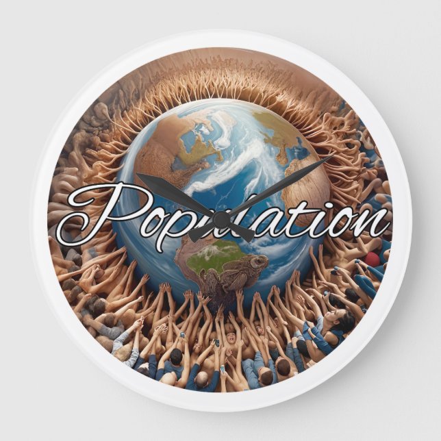 Wall-Clock, 10,75" runder Acryl Große Wanduhr (Vorderseite)