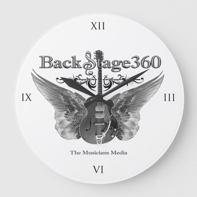 Wall-Clock - 10,75" runder Acryl Große Wanduhr (Vorderseite)