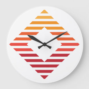 Wall Clock, 10" runder natürlicher Holzrahmen Große Wanduhr