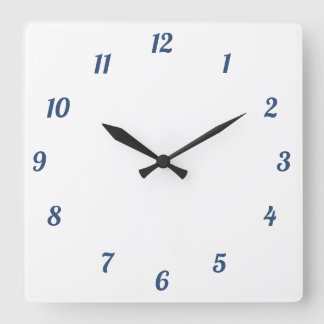 Wall Clock, 27,3 cm quadratisch Quadratische Wanduhr