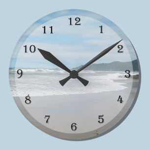Wall Clock am Strand Runde Wanduhr