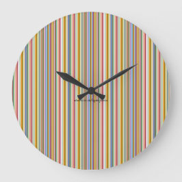 Wall Clock - Candy Streifen Große Wanduhr