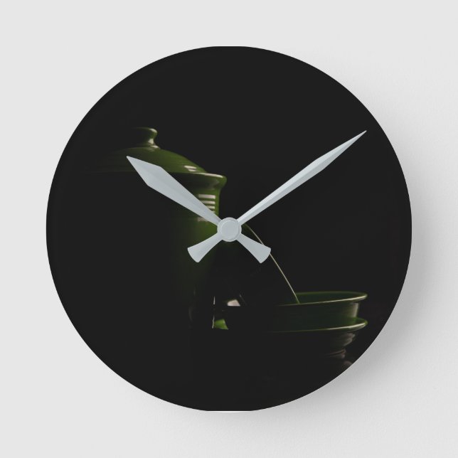 Wall Clock Green Fiesta Runde Wanduhr (Vorderseite)