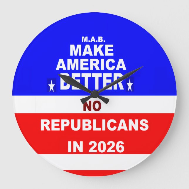 Wall Clock Große Wanduhr (Vorderseite)