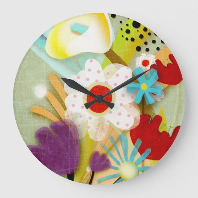 Wall Clock Home Decor 2012 Große Wanduhr (Vorderseite)
