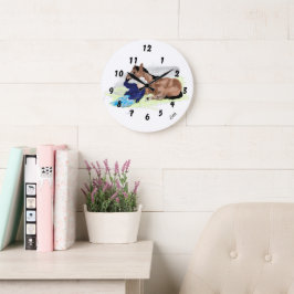 Wall Clock : Life Of A Cowboy . Große Wanduhr