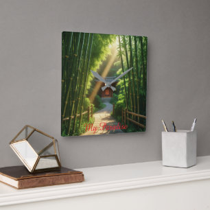 Wall Clock mein Paradies Quadratische Wanduhr