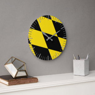 Wall Clock mit der Flagge Münchens Große Wanduhr