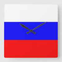 Wall Clock mit der Flagge Russlands