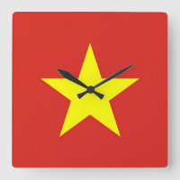 Wall Clock mit der Flagge Vietnams