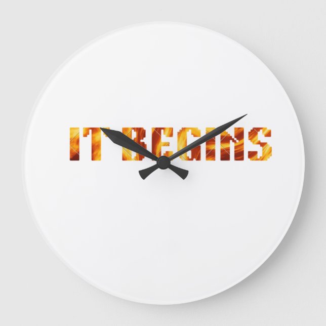 Wall Clock | Modern Home Style Large clock  Große Wanduhr (Vorderseite)