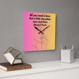 Wall Clock Quadratische Wanduhr